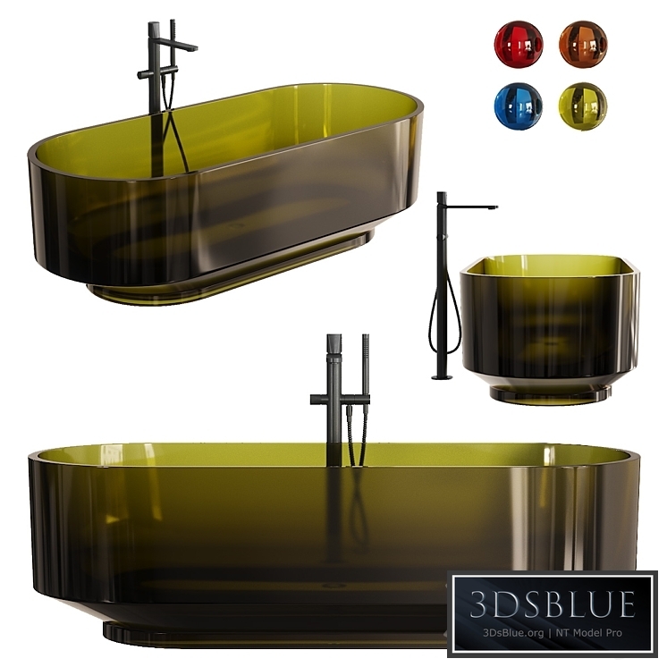 Antonio Lupi Borghi Bathtub 3DS Max - thumbnail 3