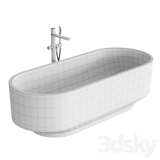 Antonio Lupi Borghi Bathtub 3DSMax File - thumbnail 5