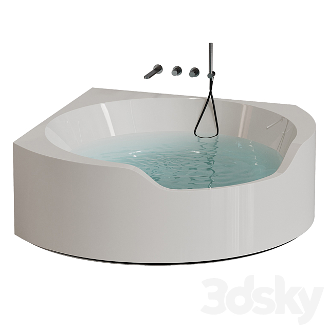 Antonio Lupi OFURO Illuminated bathtub 3ds Max - thumbnail 1