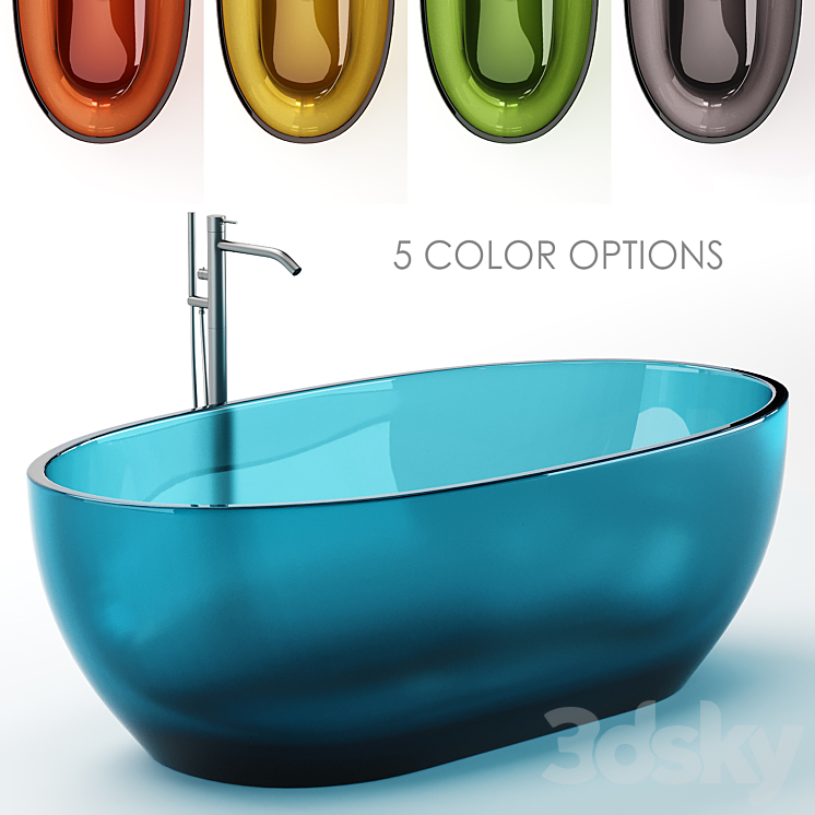 Antonio Lupi Reflex Bath 3DS Max Model - thumbnail 1