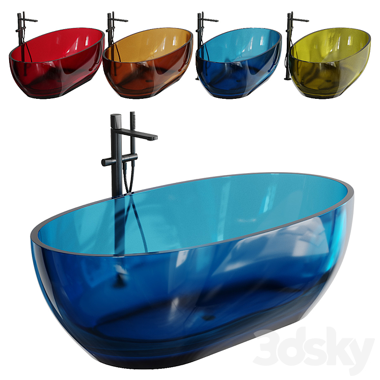 Antonio Lupi Reflex Bathtub 3DS Max - thumbnail 2