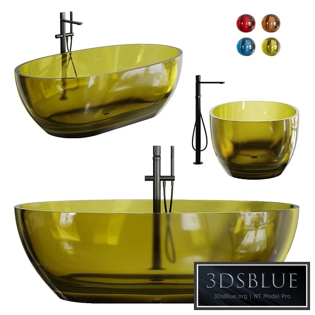 Antonio Lupi Reflex Bathtub 3DS Max - thumbnail 3