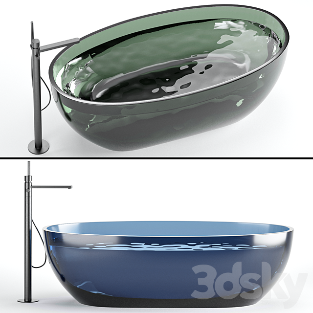 antonio lupi reflex glass bathtub 3DSMax File - thumbnail 3