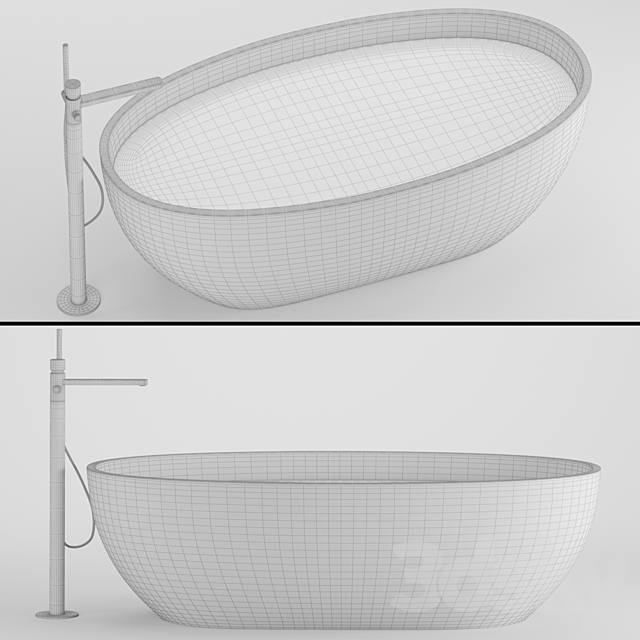 antonio lupi reflex glass bathtub 3DSMax File - thumbnail 4