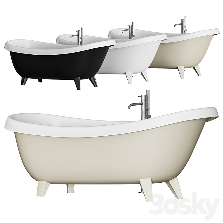 Antonio Lupi Suite Bathtub 3DS Max - thumbnail 1