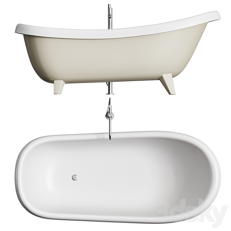 Antonio Lupi Suite Bathtub 3DS Max - thumbnail 2