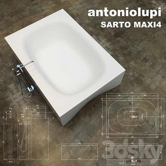 antoniolupi SARTO MAXI4 3ds Max - thumbnail 2