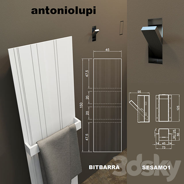 antoniolupi SARTO MAXI4 3ds Max - thumbnail 3