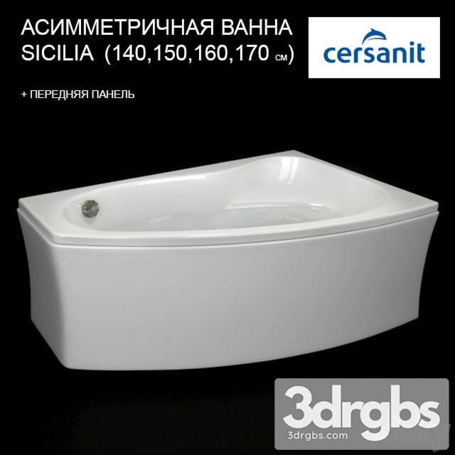 Asimemmetric Bath Sicilia 3dsmax Download - thumbnail 1