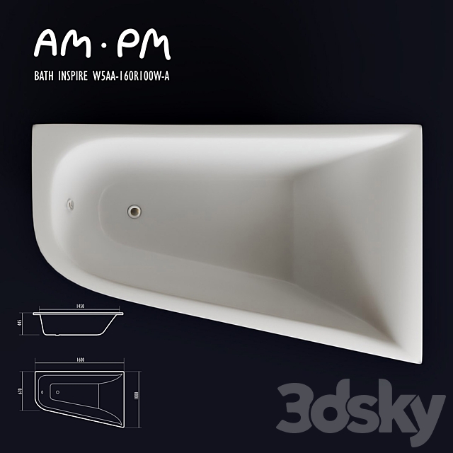 Bath AM.PM Inspire 3ds Max - thumbnail 2