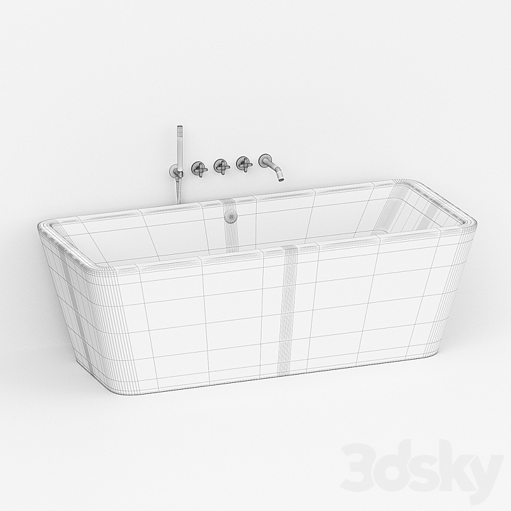 Bath Azzurra Build 3DS Max - thumbnail 2