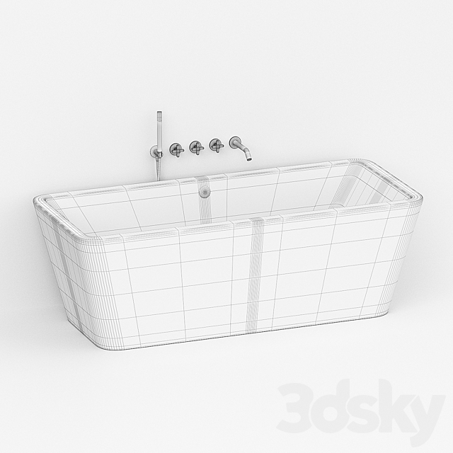 Bath Azzurra Build 3DS Max Model - thumbnail 2