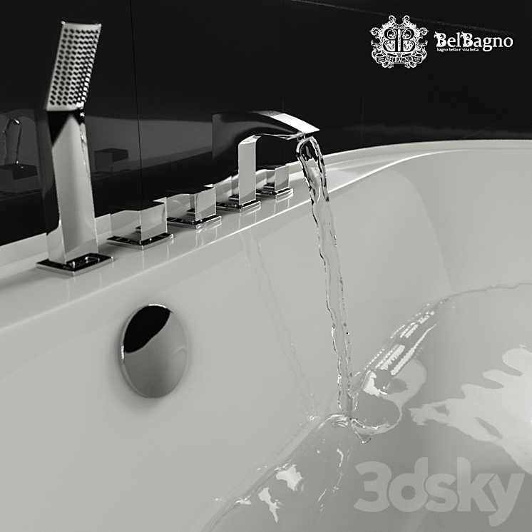 Bath BelBagno BB14 3DS Max - thumbnail 2