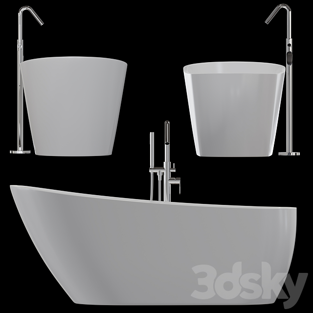 Bath BelBagno BB15 3ds Max - thumbnail 2