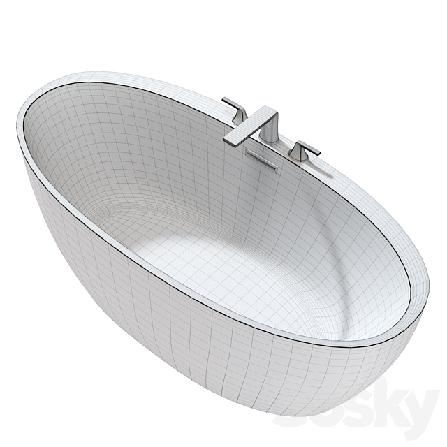 Bath BelBagno BB404-1700-800 3DS Max Model - thumbnail 6