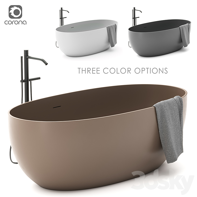 Bath CIELO SHUI COMFORT 3DS Max - thumbnail 1