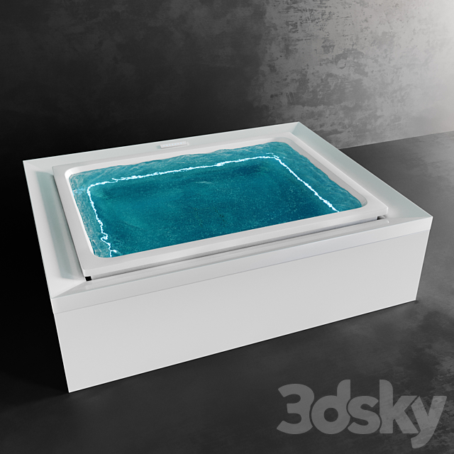 Bath Gruppo Treesse Fusion Spa 230 3ds Max - thumbnail 3