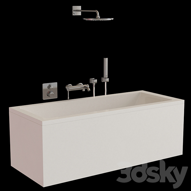 Bath Laufen set 3ds Max - thumbnail 2