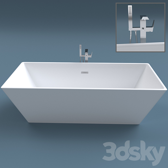 Bath mixer Freedoom R and FM 081.00 3ds Max - thumbnail 2