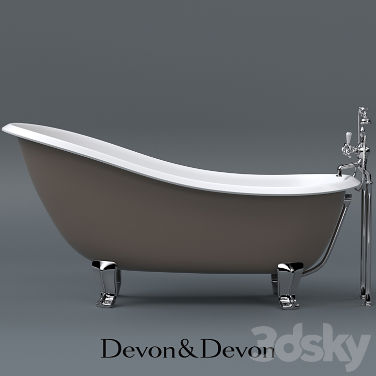 Bath mixer Regina and Mayfair ADDM34CR 3DS Max - thumbnail 1