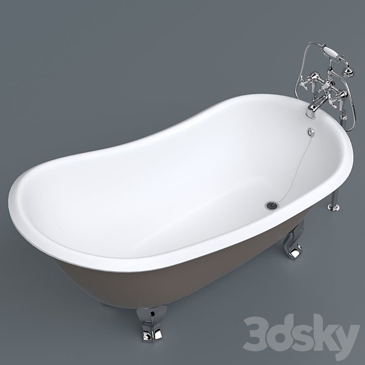 Bath mixer Regina and Mayfair ADDM34CR 3DS Max - thumbnail 2