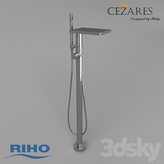 Bath Riho Granada & mixer Cezares Cascado 3ds Max - thumbnail 3