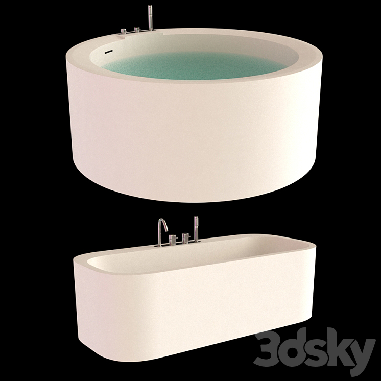 Bath set REXA DESIGN 3DS Max - thumbnail 2