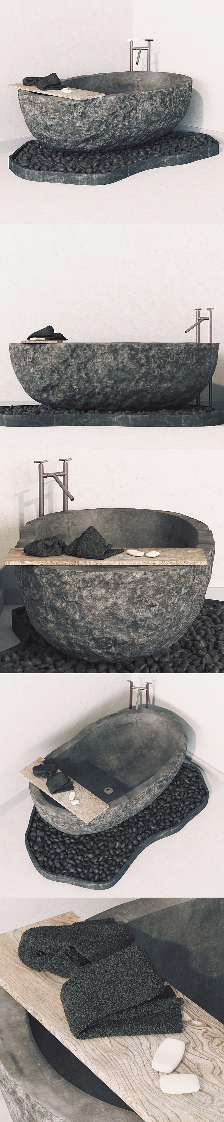 Bath stone 3DS Max - thumbnail 2