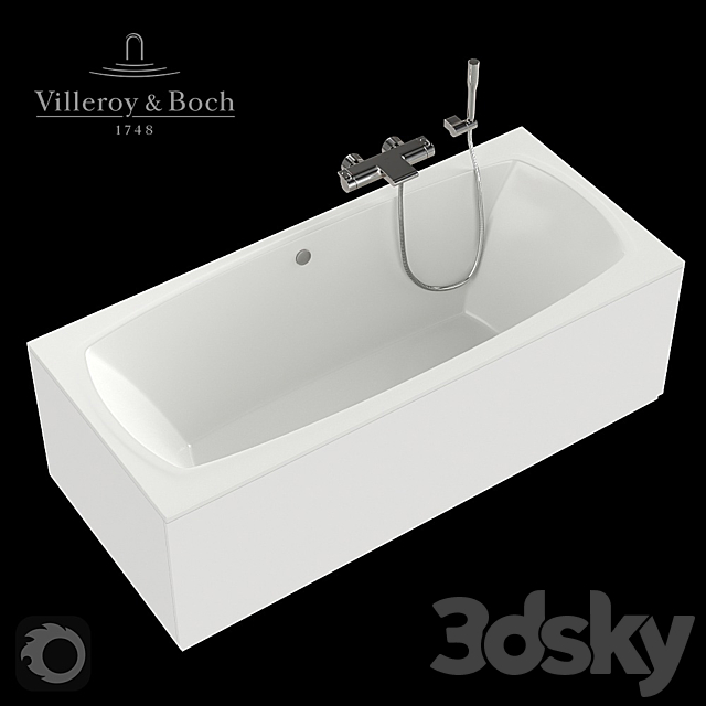 Bath Villeroy & Boch My Art 180×80. 3ds Max - thumbnail 1