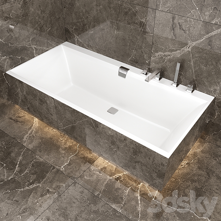 Bath Villeroy & Boch Squaro Edge 12. 3DS Max Model - thumbnail 1