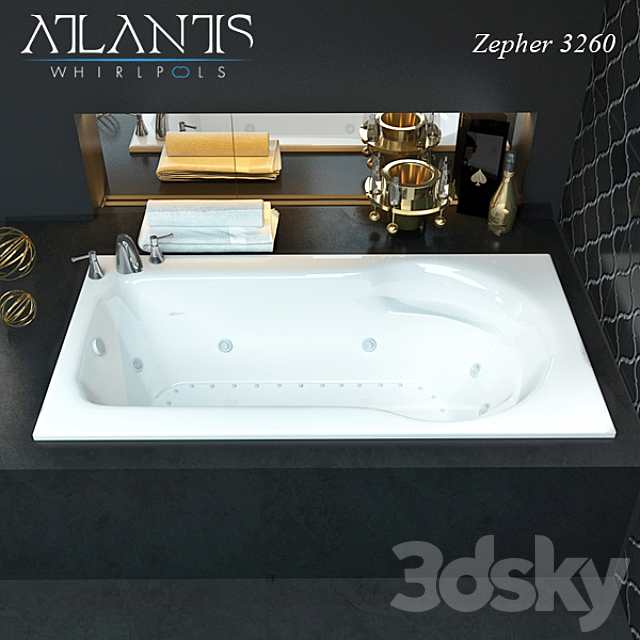 bath Zepher 3200 3ds Max - thumbnail 1