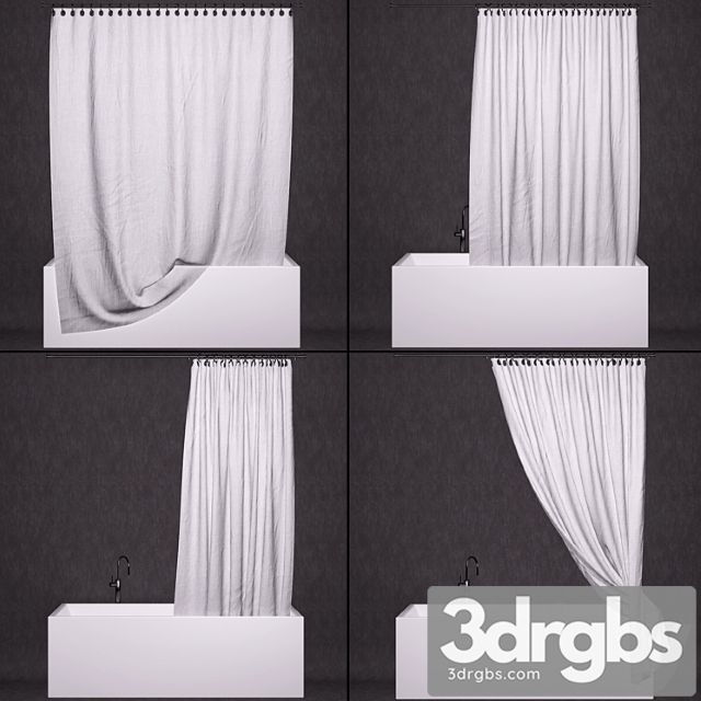 Bathroom Curtains Faucet 3dsmax Download - thumbnail 1