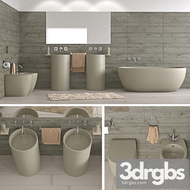 Bathroom Esedra 3dsmax Download - thumbnail 1