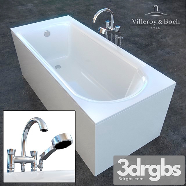 Bathroom Faucet Pavia La Fleur Villeroy Boch 3dsmax Download - thumbnail 1