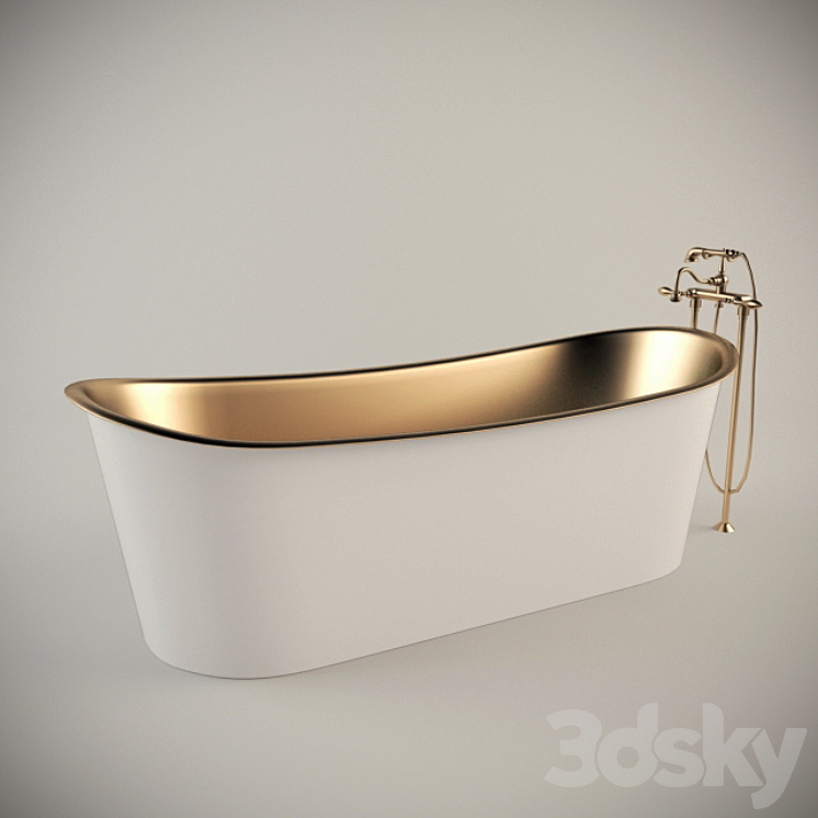 bathroom in a classic style 3DS Max - thumbnail 1