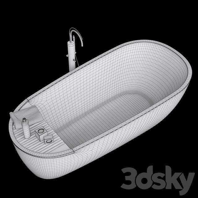 Bathroom Kerasan Aquatech 3ds Max - thumbnail 3