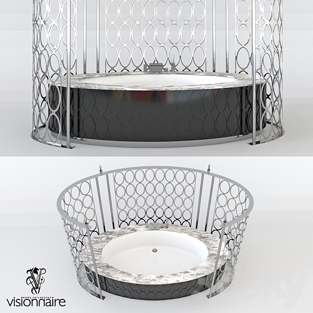 BATHROOM VISIONNAIRE (IPE CAVALLI) SATURNIA 3ds Max - thumbnail 2