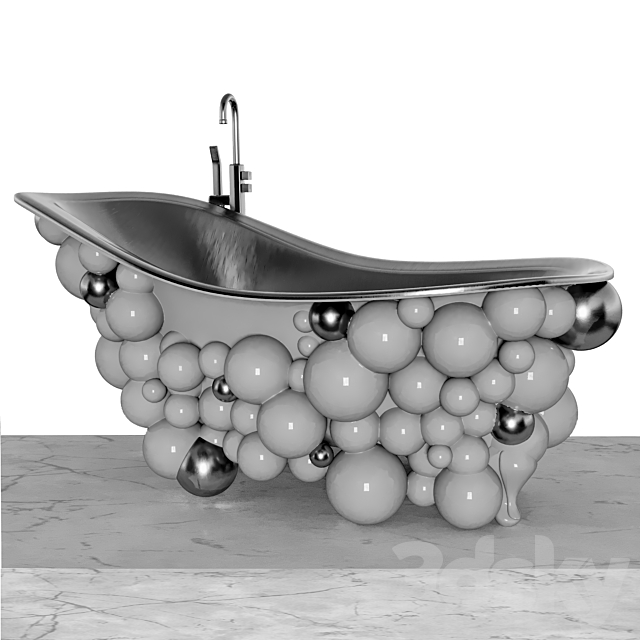 Bathtub 3DS Max Model - thumbnail 2