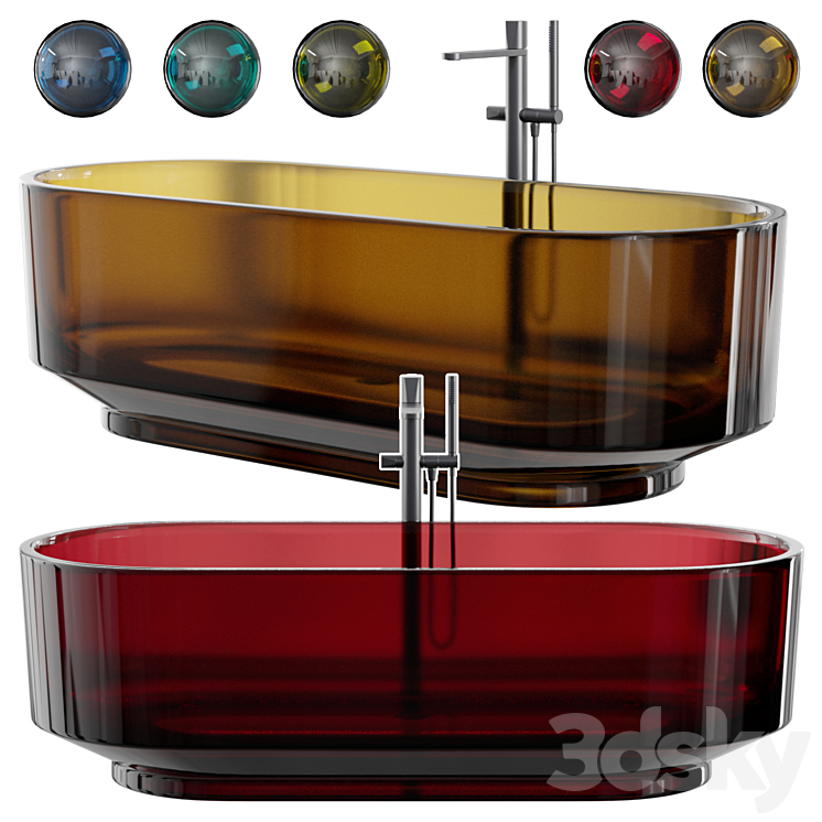 Bathtub Antonio Lupi Design Borghi 3DS Max - thumbnail 1