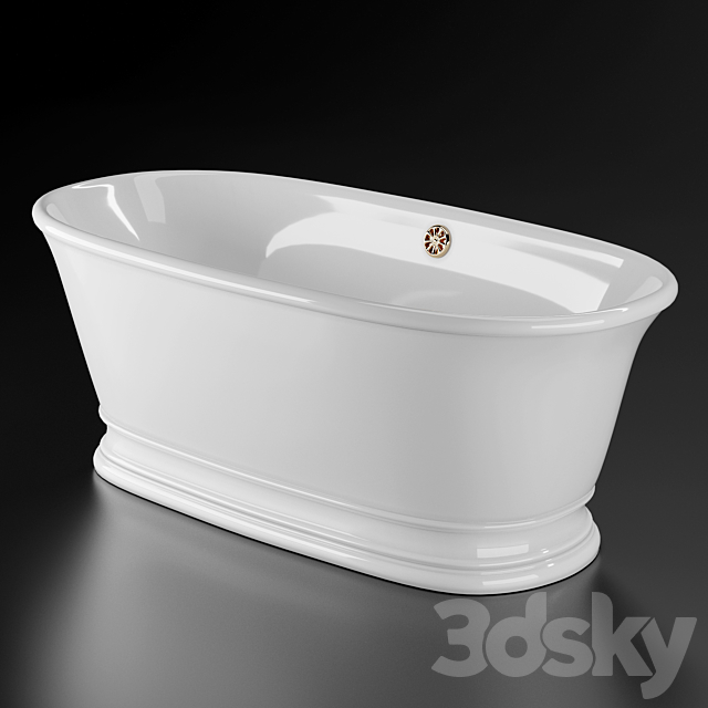 Bathtub BC DESIGNS BAMPTON 3DS Max Model - thumbnail 2