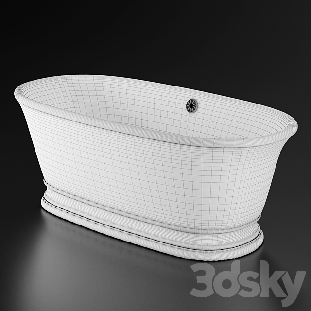 Bathtub BC DESIGNS BAMPTON 3DS Max Model - thumbnail 3