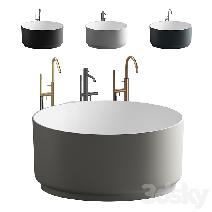 Bathtub In Out by Benedini Associati 3DS Max - thumbnail 1