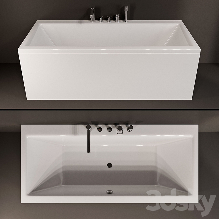 bathtub LAUFEN PRO 232951 3DS Max - thumbnail 1