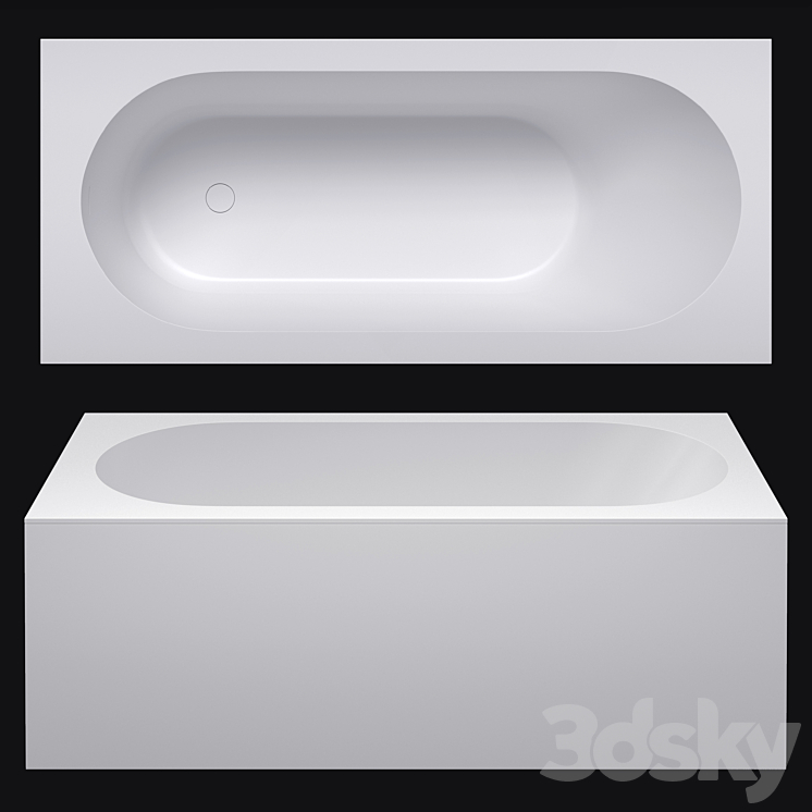 Bathtub Salini FABIA_ORNELLA 180 3DS Max Model - thumbnail 1