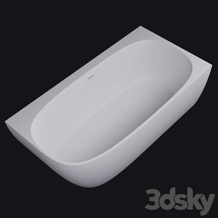 Bathtub Salini SOFIA WALL 180 corner 3DS Max Model - thumbnail 2