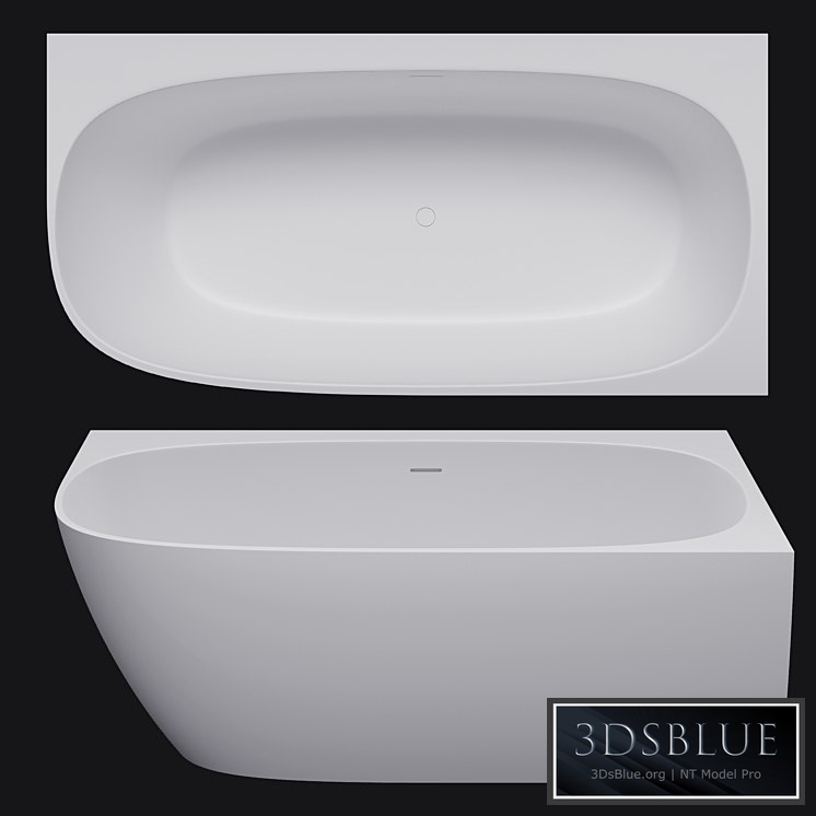 Bathtub Salini SOFIA WALL 180 corner 3DS Max - thumbnail 3