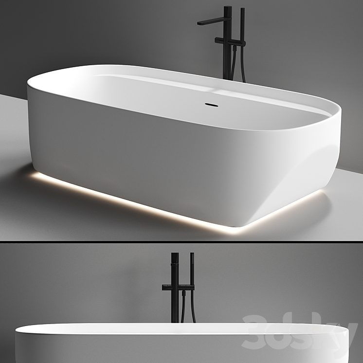 Bathtub SLED by ANTONIO LUPI 3DS Max Model - thumbnail 1