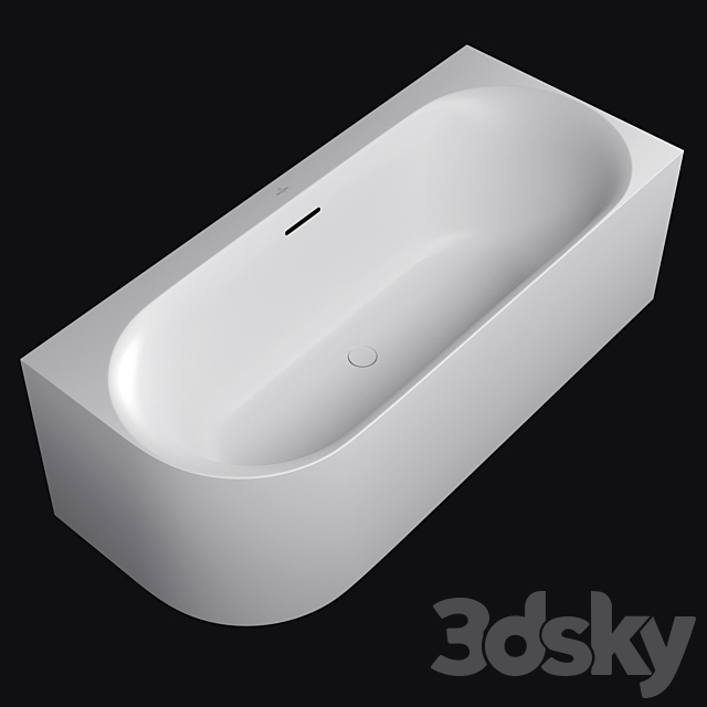 Bathtub Villeroy & Boch Loop & Friends Oval Duo_corner 3ds Max - thumbnail 2