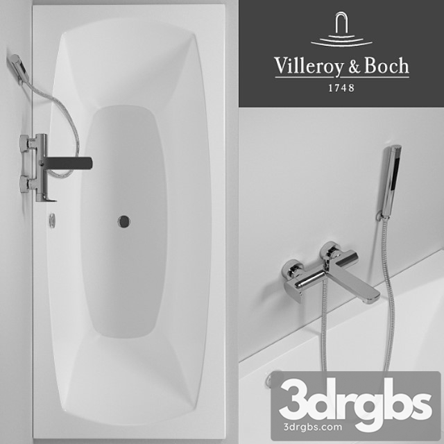 Bathtub Villeroy Boch My Art Duo 3dsmax Download - thumbnail 1