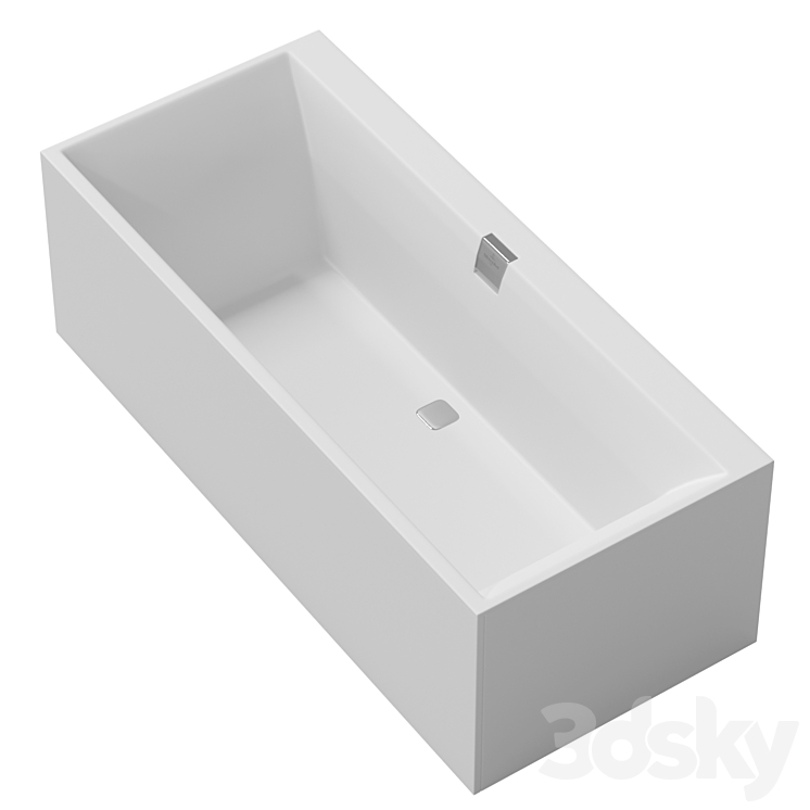 Bathtub Villeroy & Boch Squaro Edge 12 3DS Max - thumbnail 2